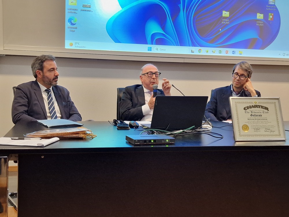 Giuseppe Fazio alla serata Oltre il Voto del Kiwanis Gallarate