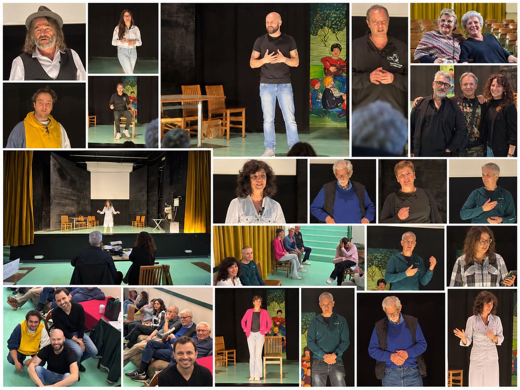 Casting di Preture da Incubo al Teatro di Arnate a Gallarate – momenti del casting e aspiranti attori durante le esibizioni.