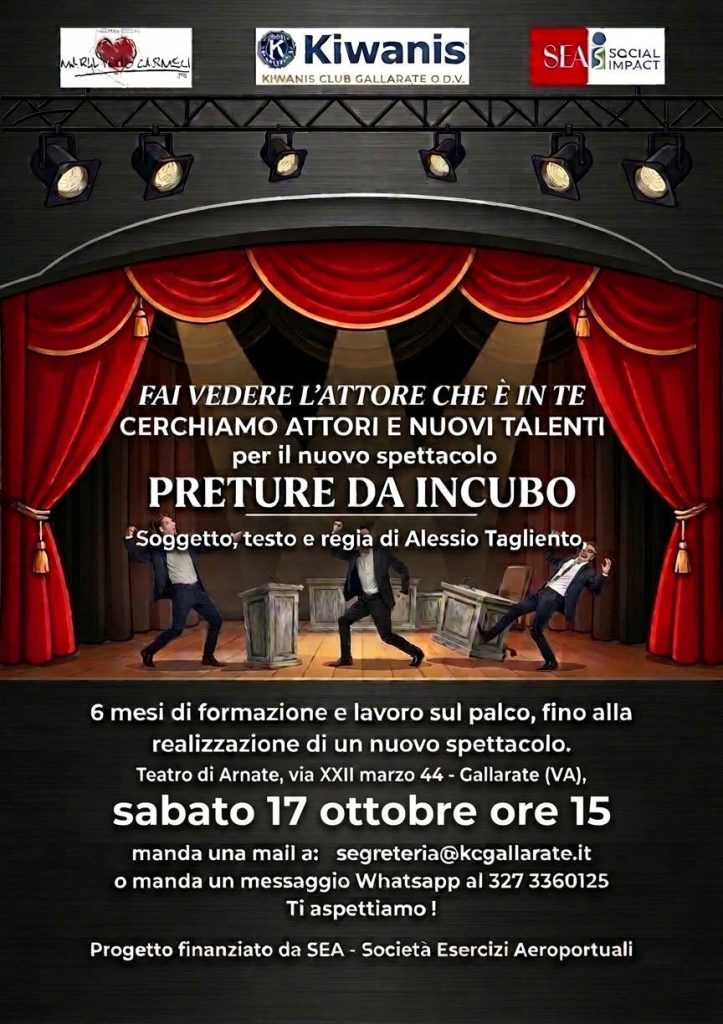 Vuoi Recitare? locandina casting